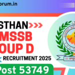 Rajasthan Class 4 Group D Recruitment 2025